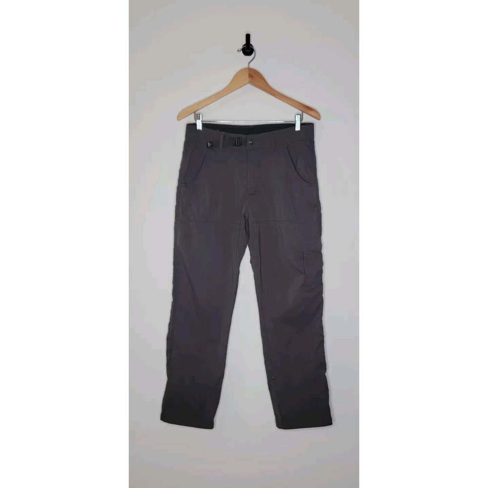 Prana Pants Zion Stretch Gray Cargo Performance Hiking Outdoor Men's Size 32x30